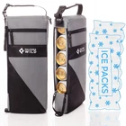 Falcona Wild Golf Cooler Bag Plus 2 Ice Packs - Keeps Drinks Cold Black, Gray New. Price: $38.12.