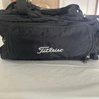 Titleist Essentials Duffel Bag Golfer Travel Gym Carry-on Sport Duffle Black 23 Used. Price: $69.00.