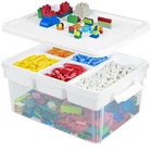 Creahaus 16L Organizers And Lego Storage Box With Removable Tray Bui... New. Price: $45.04.