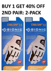 Bogo 40% Off - Bionic Golf Glove Stablegrip 2.0: & Women New. Price: $46.95.