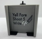 Desert Fox Phone Caddy Gray Yell Fore Shoot 5 Write 4 Golf Cart Strap Holder Used. Price: $20.00.