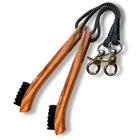 Re Goods Golf Brush Made From Hickory Wood (2 Pack) - Paracord And Clip Brown New. Price: $31.12.