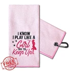 Touner Funny Golf Towel For Women - "play Like Girl" Embroidered Gift New. Price: $27.99.