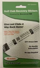 Keysmart Recoverid Golf Club Recovery Labels Stickers - 15 Pack Weatherproof New. Price: $8.99.