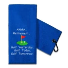 Touner Funny Golf Towel For Dad, Retirement Gifts 26X15 In, BLUE022 New. Price: $18.99.