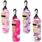 Cnhoqc 4 Packs Golf Ball Tee Carry Bag, Holder 8.3 X 1.6", Pink New. Price: $18.99.