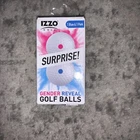 New Izzo Golf Surprise Gender Reveal Balls Blue Pink Dimpled Plastic Powder Fill. Price: $12.00.