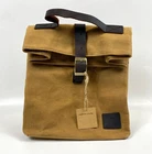 Nwt Green Wise Insulated Waxed Canvas Lunch Bag Cooler Leather Handle New. Price: $25.00.