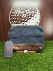 Links And Kings Premium Brown Leather & Canvas Golf Valuables Pouch Titleist New. Price: $89.00.