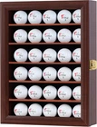 Display Case For 30 Balls, Cabinet Great Golfer Mahogany. Price: $48.32.
