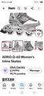 Roller Derby Aerio Q-60 Women's Inline Skates 80MM Wheels Bevo GOLD-7 Pre-owned. Price: $60.00.