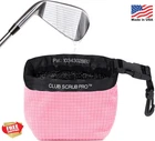 Club Scrub Golf Ball Cleaning Bag Pink Waterproof Microfiber Neoprene New. Price: $46.99.