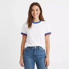 Madewell Womens 2XS Relaxed Tee Vintage Jersey White Ringer Shirt NZ541 Xxs New. Price: $16.95.