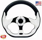 Spaorcco 12.5 Inch White Aluminum Golf Cart Steering Wheel Universal Fit New. Price: $44.99.