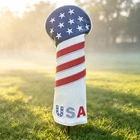 Usa American Flag Golf Head Cover Patriot Stars Stripes Driver Fairway Wood Ut New. Price: $50.00.