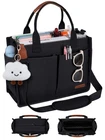 Besbesme Canvas Tote Bag For Women With Zipper & Compartments Large Work New. Price: $31.67.