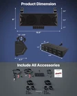 Bluetooth Utv Sound Bar Fm Radio Led Polaris Atv Rzr Waterproof 4 Speaker System Used. Price: $78.49.