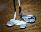 Lpga Junior Golf Club Lot Iron & Mallet Putter Youth Ladies White Grip Rh Used. Price: $36.99.