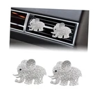2 Pcs Bling Car Air Vent Clip, Cute Crystal Silver+elephant New. Price: $9.35.