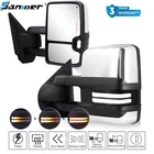 Smoke Switchback Chrome Tow Mirrors For 2007-2014 Chevy Silverado Gmc Sierra Drl New. Price: $168.99.
