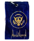Trump Signature Presidential Seal Navy Blue Embroidered Golf Towel New. Price: $29.99.