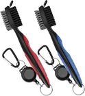 2 Pack Golf Club Brush, Professional Cleaner With Retractable Zip-line New. Price: $10.39.