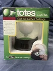 Golf Ball Challenge By Totes Glass Water Glitter Globe Black Base New, Open Box. Price: $19.99.