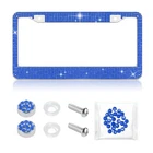 Bling Diamond License Plate Frame,universal 12.20*6.30*0.24 Inch, Blue New. Price: $15.31.