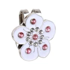 Gosknor Magnetic Golf Ball Marker With Hat Clip, Flower Shape White New. Price: $11.99.