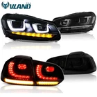 Projector Headlights+smoked Led Tail For Vw Golf MK6 2010-14 W/sequential New. Price: $546.99.