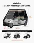 Vevor Golf Cover, Full Coverage 2+2/4 Passenger Cart, 600D Waterproof New. Price: $73.06.