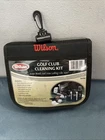 Wilson Golf Club Cleaning Kit Solvent Polish Brushes Grip Enhancer Set Used. Price: $15.95.
