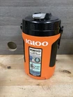Igloo Latitude Pro 1/2 Gallon Quart Cooler Orange New. Price: $26.99.