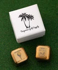 Golf Gifts - Gold Dice Tangerine Supply Game Drinking/wagers New. Price: $19.95.