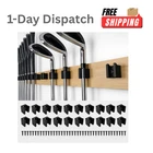 Jintech Golf Club Organizer Wall Mount Holder Rack 15 Set Black New. Price: $23.25.
