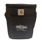 Carhartt Signature Series Andy Boy Black/ Gray Cooler Lunchbag 11X8X6 Adj Strap Used. Price: $35.00.