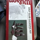 Nib Wilson Golf Club Cleaning Kit Solvent Polish Brushes Grip Enhancer New. Price: $9.00.