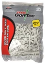 Pride Deluxe Wooden Golf Tees - 500 Count, 2 3/4 Inch White #1 Brand On Tour New. Price: $38.97.