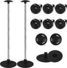 Boat Cover Support Poles Pack,height Adjustable Black-a BASE-2 New. Price: $58.90.
