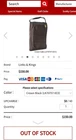 Links & Kings Heritage Crown Cafe Leather Golf Shoe Bag New. Price: $90.00.