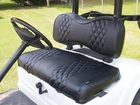 Front Seat Cover Black Diamond Stitching For Club 2000.5-UP Golf Cart New. Price: $109.00.
