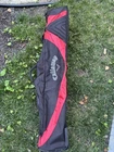 Callaway Travel Golf Bag Soft Case Cover Rolling Red Black Pre-owned. Price: $99.99.
