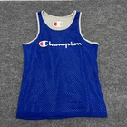 Champion Tank Top Mens Size Blue Mesh Script Logo Athletic Jersey Sleeveless Pre-owned. Price: $30.00.