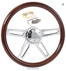 Pspeed 18 Solid Wood Lacquering Truck Steering WHEEL,4 Spokes 5-BOLT New. Price: $89.99.