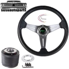 Gray 14INCH Racing Steering Wheel +hub Adapter 1984-2004 Ford Mustang Non-gt New. Price: $46.99.