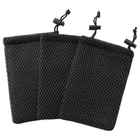 Uxcell Nylon Mesh Drawstring Bag, Inch 13CM 9CM (5" 3.5"), Black New. Price: $13.99.