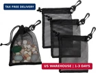 Palterwear Small Mesh Drawstring Bag With Clip And Toggle Closure (set Of 4, Bla New. Price: $21.85.