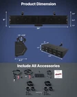 Waterproof 8 Speakers Bluetooth Utv Sound Bar Fm Radio Led System Polaris Canam Used. Price: $155.39.