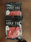 Crestgolf Professional Red 1/8" Deluxe Wood Tees 200 Pcs New. Price: $13.50.