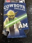 Dallas Cowboys Nfl Can Holder Cooler Koozie Star Wars Team Yoda New. Price: $22.50.
